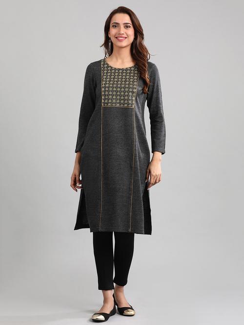 women's straight kurta - 17985276 - Very Small Image - 1