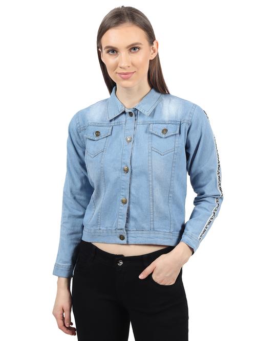 unique denim jacket for girls - 17986337 - Very Small Image - 1