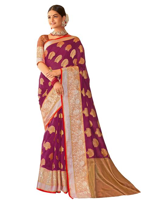 self design woven saree - 17986853 - Very Small Image - 1