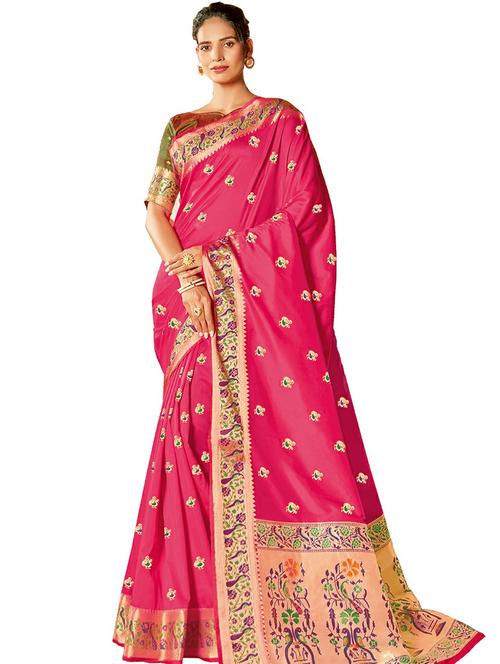 self design woven saree - 17986860 - Very Small Image - 1