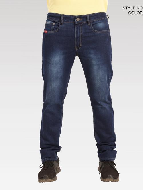 men's dark blue slim fit jeans - 17987439 - Very Small Image - 1