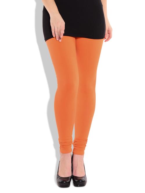 orange cotton lycra leggings - 17987749 - Very Small Image - 1