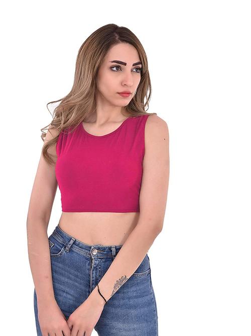cotrel women solid crop top - 17989256 - Very Small Image - 1