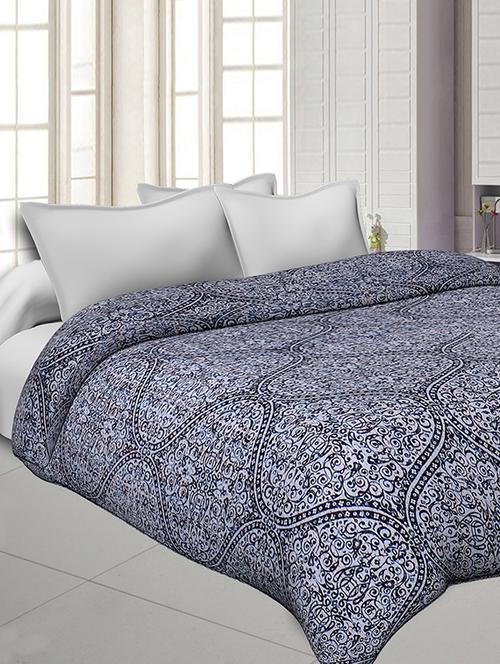 retro grey cotton gudri katha work dohar comforter - 17989692 - Very Small Image - 1