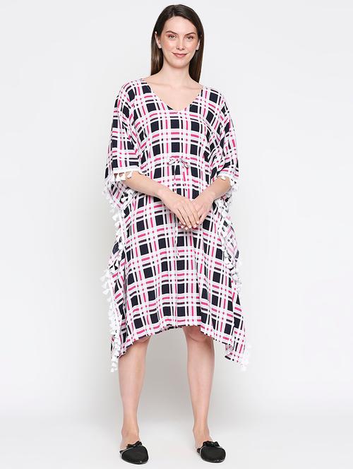 v-neck kaftan dress - 17994468 - Very Small Image - 1
