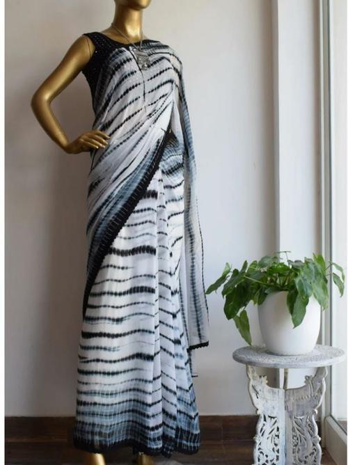 saree fabric ~ premiuim georgette fabric - 17994550 - Very Small Image - 1