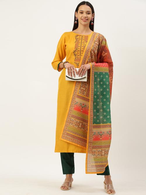 embroidered suit set - 17995056 - Very Small Image - 1