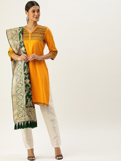 jacquard woven dupatta - 17995400 - Very Small Image - 1