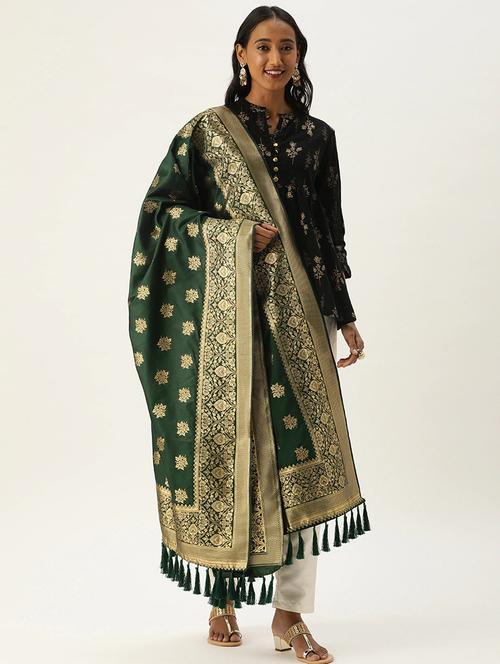 jacquard woven dupatta - 17995409 - Very Small Image - 1