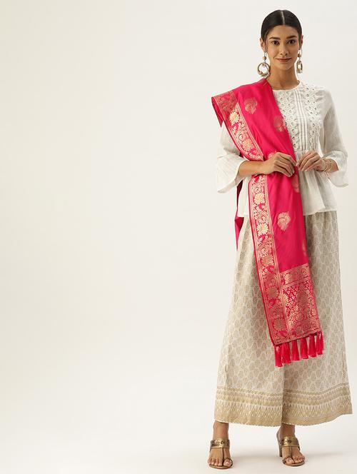 jacquard woven dupatta - 17995411 - Very Small Image - 1
