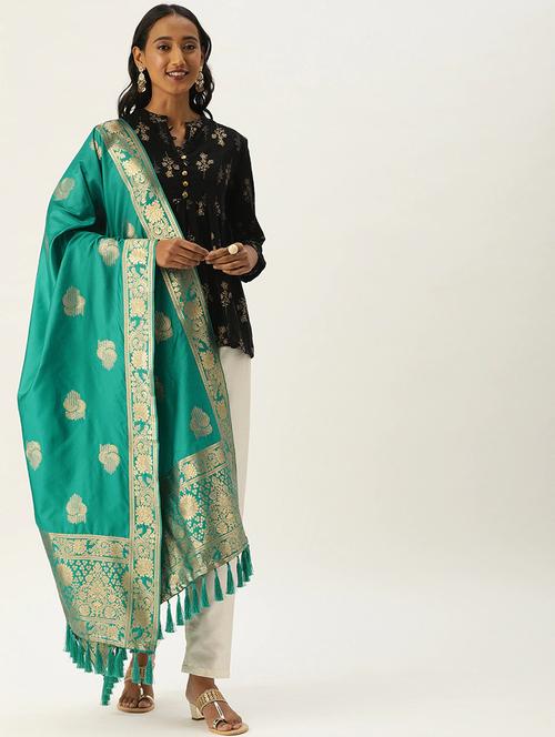jacquard woven dupatta - 17995413 - Very Small Image - 1