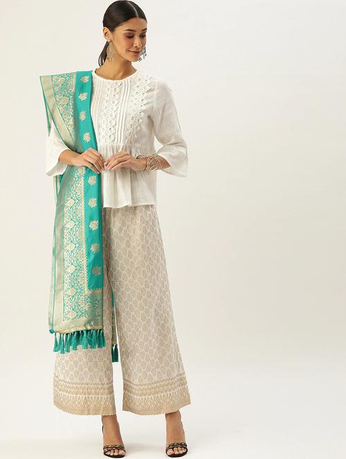 jacquard woven dupatta - 17995422 - Very Small Image - 1