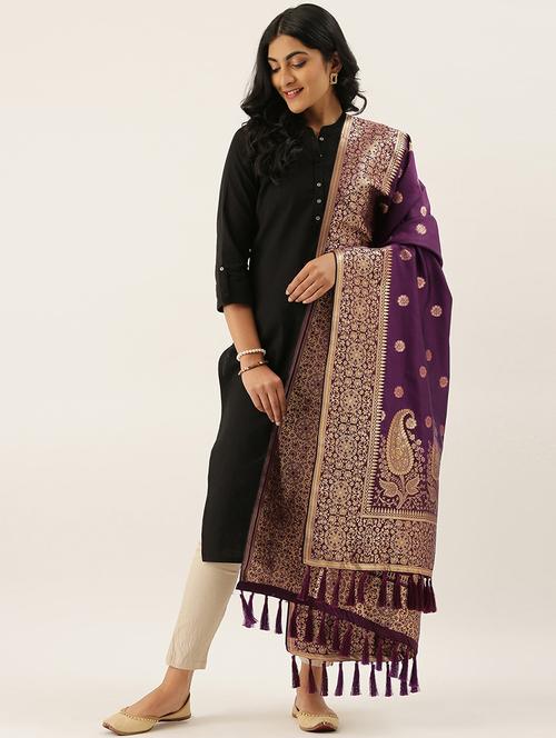 jacquard woven dupatta - 17995430 - Very Small Image - 1