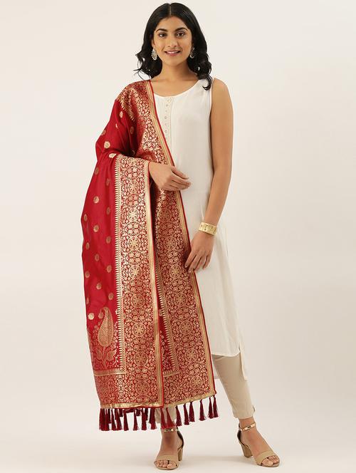 jacquard woven dupatta - 17995432 - Very Small Image - 1