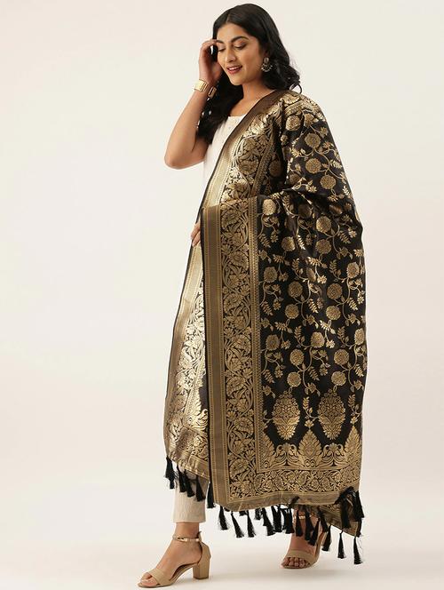 jacquard woven dupatta - 17995435 - Very Small Image - 1