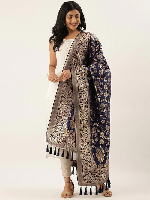 jacquard woven dupatta - 17995437 - Very Small Image - 1