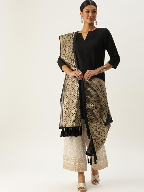 jacquard woven dupatta - 17995444 - Very Small Image - 1