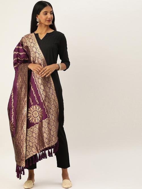 jacquard woven dupatta - 17995448 - Very Small Image - 1