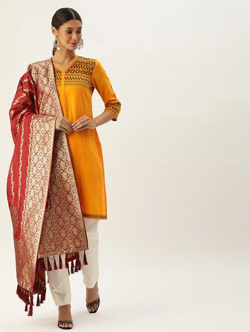 jacquard woven dupatta - 17995450 - Very Small Image - 1