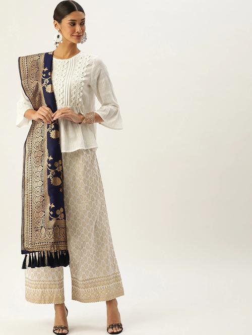 jacquard woven dupatta - 17995670 - Very Small Image - 1