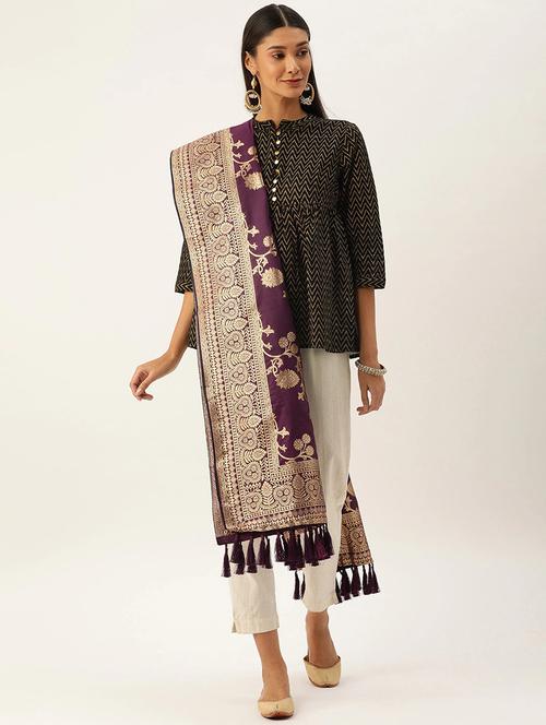 jacquard woven dupatta - 17995672 - Very Small Image - 1