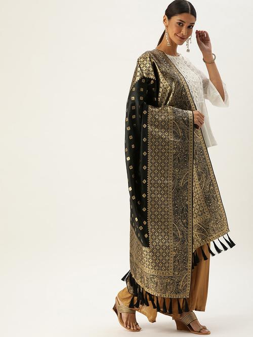 jacquard woven dupatta - 17995677 - Very Small Image - 1