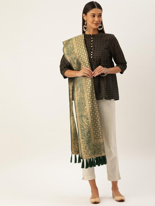 jacquard woven dupatta - 17995678 - Very Small Image - 1