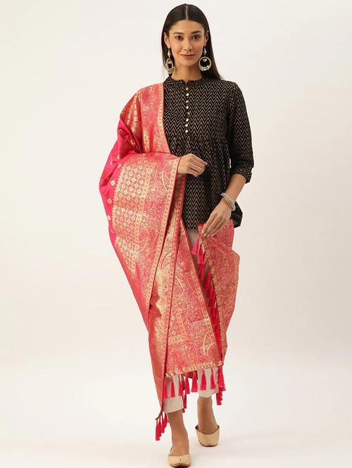 jacquard woven dupatta - 17995680 - Very Small Image - 1