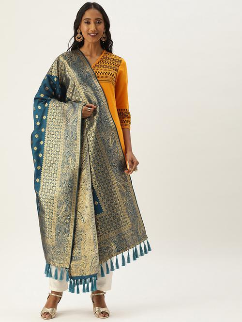 jacquard woven dupatta - 17995684 - Very Small Image - 1