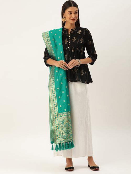 jacquard woven dupatta - 17995691 - Very Small Image - 1