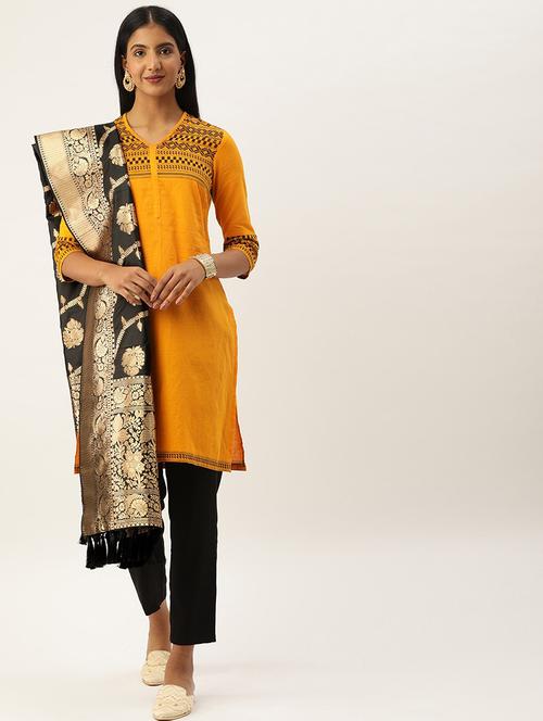 jacquard woven dupatta - 17995695 - Very Small Image - 1