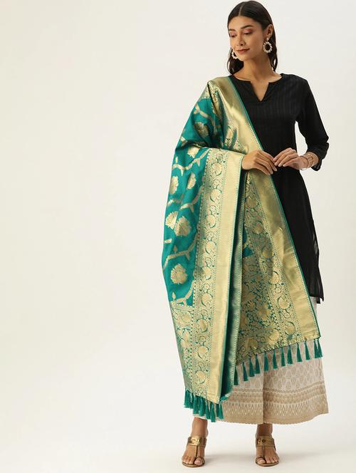 jacquard woven dupatta - 17995700 - Very Small Image - 1