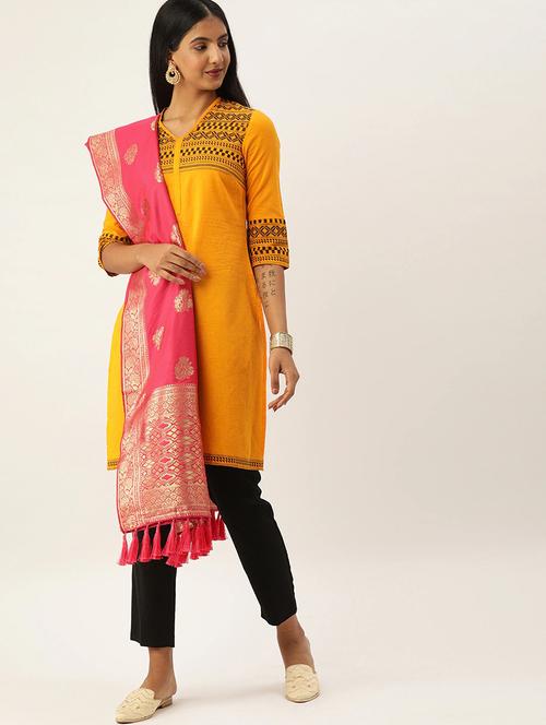 jacquard woven dupatta - 17995707 - Very Small Image - 1