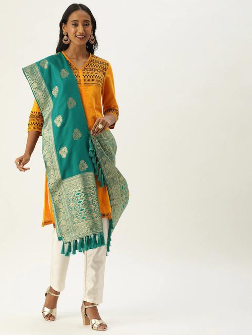 jacquard woven dupatta - 17995709 - Very Small Image - 1