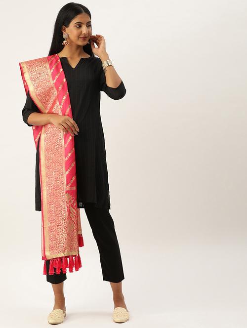 jacquard woven dupatta - 17995716 - Very Small Image - 1