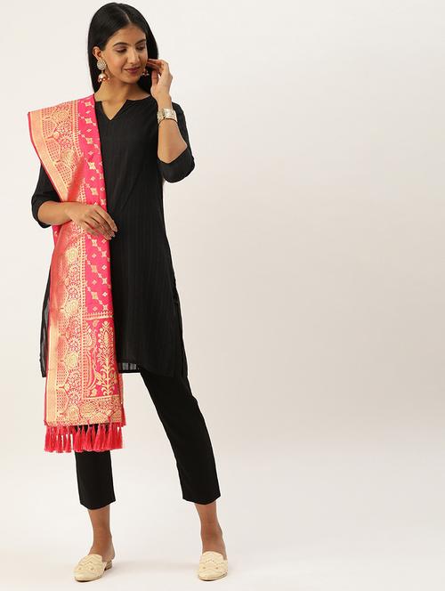 jacquard woven dupatta - 17995725 - Very Small Image - 1