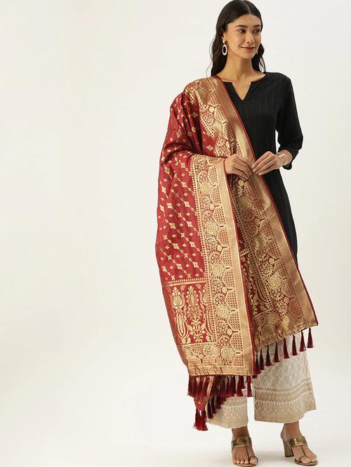 jacquard woven dupatta - 17995728 - Very Small Image - 1
