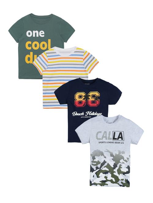 set of 4 printed t-shirt - 17996622 - Very Small Image - 1