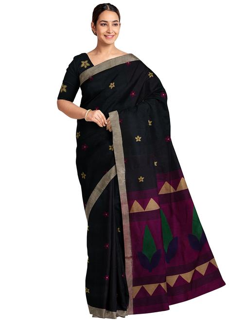 zari work handloom saree - 17997182 - Very Small Image - 1
