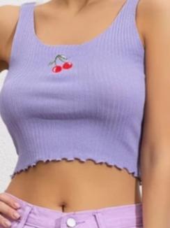 purple cotton top - 17997187 - Very Small Image - 1