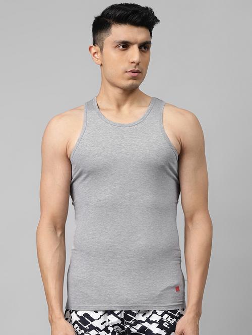 grey solid vest - 17997517 - Very Small Image - 1