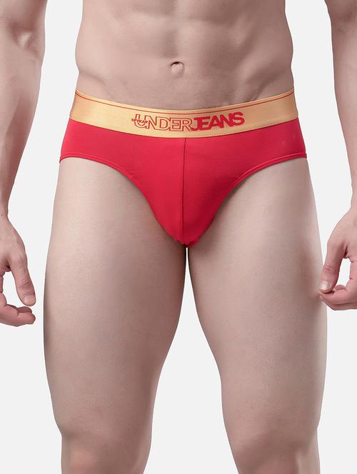 red solid hipster brief - 17997567 - Very Small Image - 1
