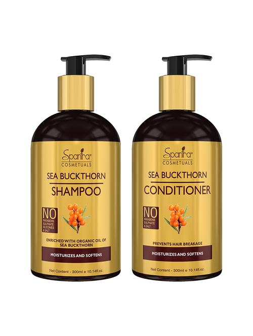 spantra sea buckthorn shampoo and conditioner, 300ml each, pack of 2 - 17998535 - Very Small Image - 1