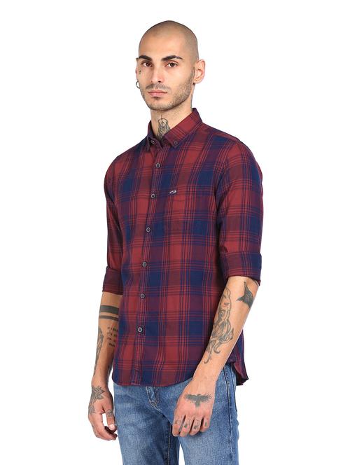 red checkered casual shirt - 17999462 - Very Small Image - 1
