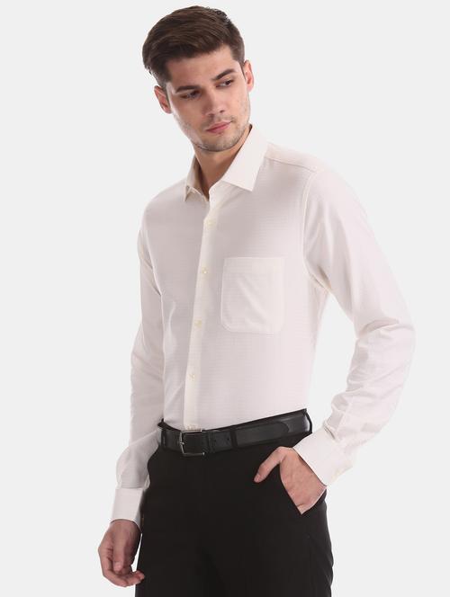 off white self design casual shirt - 17999808 - Very Small Image - 1