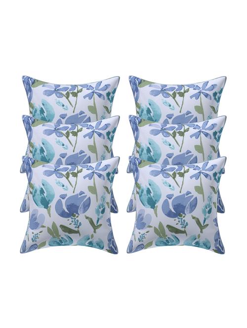 indhome life printed reversible style 200 tc pure thick cotton canvas 16x16 inch cushion cover (set of 5 ) - 18000154 - Very Small Image - 1