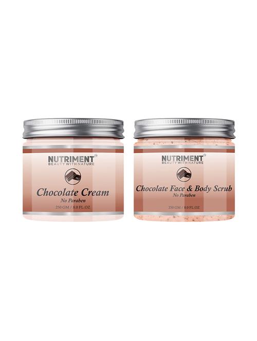 nutriment chocolate scrub & cream, 250gram each, (pack of 2) - 18000703 - Very Small Image - 1