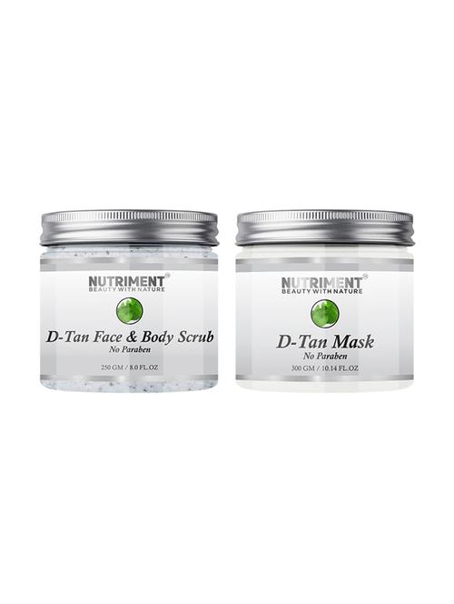 nutriment de-tan mask 300gram & de-tan scrub, 250gram each, (pack of 2) - 18000708 - Very Small Image - 1