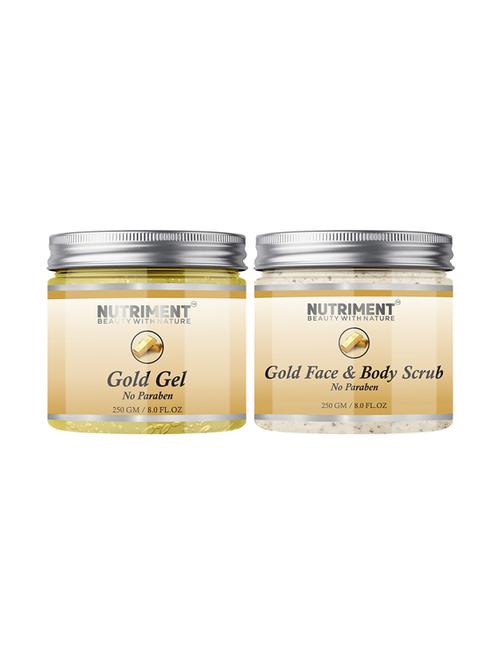 nutriment gold scrub and gel, 250gram each, (pack of 2) - 18000737 - Very Small Image - 1