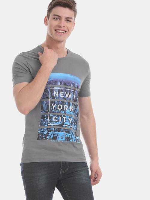 grey printed t-shirt - 18001022 - Very Small Image - 1